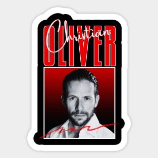 Christian oliver///original retro Sticker